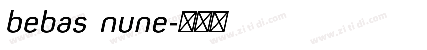 bebas nune字体转换